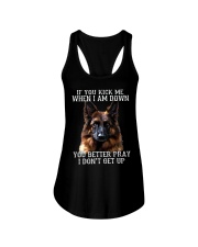 Gsd IF YOU KICK ME WHEN I AM DOWN Ladies Flowy Tank tile