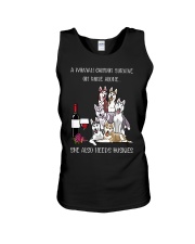 Woman Needs a Husky Unisex Tank thumbnail