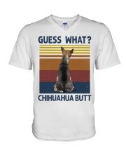 Guess Who Chihuahua butt V-Neck T-Shirt tile