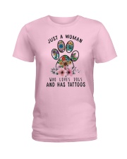 Dogs and Tattoos Ladies T-Shirt thumbnail