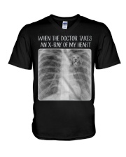 Golden Retriever X-Ray V-Neck T-Shirt thumbnail