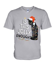 Enough Cat V-Neck T-Shirt thumbnail