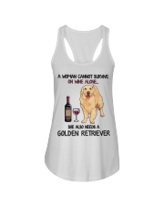 Woman Needs a Golden Ladies Flowy Tank thumbnail