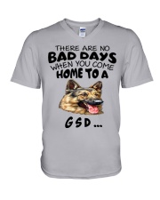 No Bad Days With Gsd V-Neck T-Shirt thumbnail