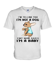 Chihuahua Mom Baby V-Neck T-Shirt tile