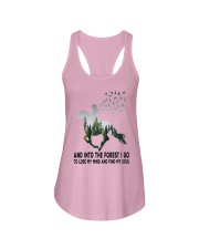 And Into Forest Horse Soul Ladies Flowy Tank tile