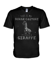 Giraffe Costume V-Neck T-Shirt thumbnail
