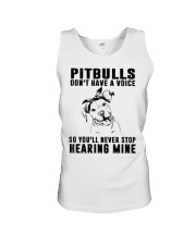 Pitbull Don't Have Voice Unisex Tank thumbnail