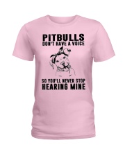 Pitbull Don't Have Voice Ladies T-Shirt thumbnail