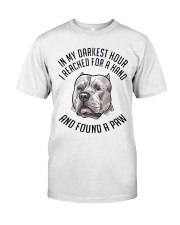 In My Darkest i Found My Pitbull Classic T-Shirt thumbnail