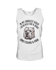 In My Darkest i Found My Pitbull Unisex Tank thumbnail