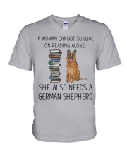 Woman Also Need German Shepherd V-Neck T-Shirt thumbnail