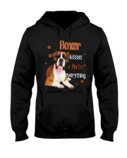 Boxer Kisses Fix Everything Hooded Sweatshirt tile