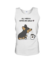 My Corgi and Coffee Unisex Tank thumbnail