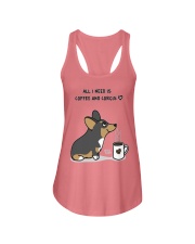 My Corgi and Coffee Ladies Flowy Tank thumbnail