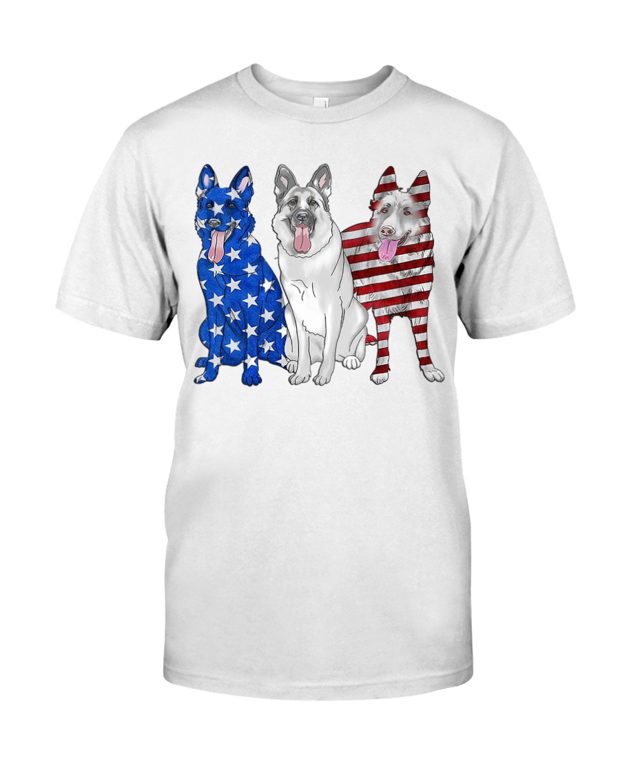 German Shepherd Flag Classic T-Shirt