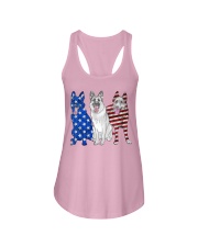 German Shepherd Flag Ladies Flowy Tank thumbnail