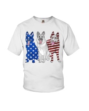 German Shepherd Flag Youth T-Shirt thumbnail