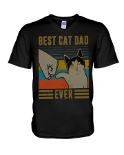 Cat Dad V-Neck T-Shirt thumbnail