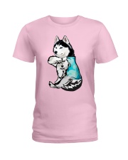 Husky Mom Ladies T-Shirt thumbnail
