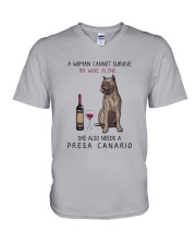 Woman Need Persa Canario V-Neck T-Shirt thumbnail