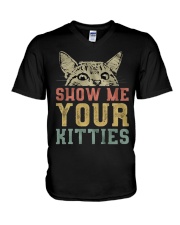 SHOW ME YOUR KITTIES V-Neck T-Shirt thumbnail