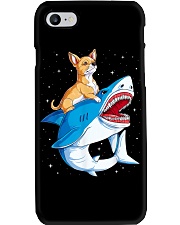 Chihuahua Riding Shark Phone Case tile