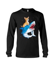 Chihuahua Riding Shark Long Sleeve Tee tile