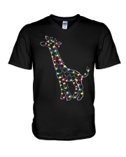 Giraffe Color Light V-Neck T-Shirt thumbnail