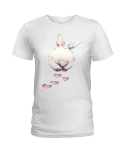 Rabbit Bunny Heart Ladies T-Shirt thumbnail