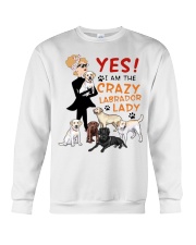 Crazy Lady Labrador Crewneck Sweatshirt thumbnail