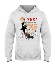 Crazy Lady Labrador Hooded Sweatshirt thumbnail