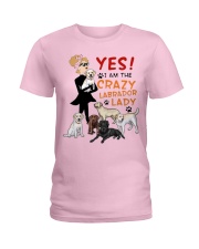 Crazy Lady Labrador Ladies T-Shirt thumbnail
