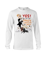 Crazy Lady Labrador Long Sleeve Tee thumbnail