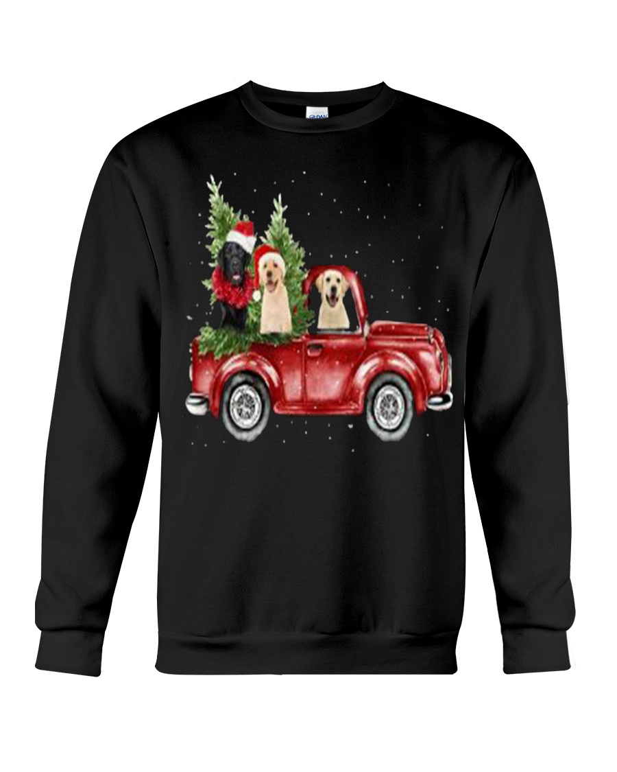 Labrador Christmas Car Crewneck Sweatshirt