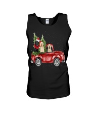 Labrador Christmas Car Unisex Tank thumbnail