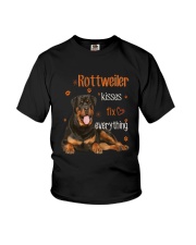 Rottweiler Kisses Youth T-Shirt tile