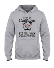 Pitbull and Caffeine Hooded Sweatshirt thumbnail