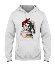 Pitbull Lady Hooded Sweatshirt thumbnail
