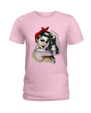 Pitbull Lady Ladies T-Shirt thumbnail