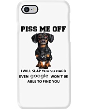 Dachshund Piss Me Off I Will Slap You Phone Case tile