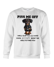 Dachshund Piss Me Off I Will Slap You Crewneck Sweatshirt tile