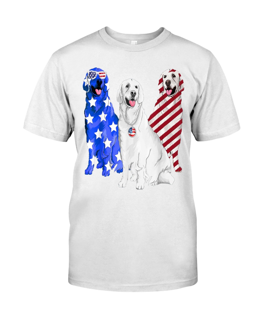 Golden Retriever Flag Classic T-Shirt