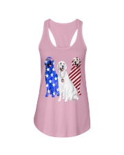 Golden Retriever Flag Ladies Flowy Tank thumbnail