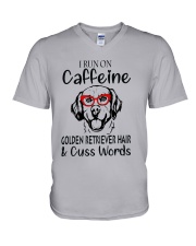 Golden Retriever caffeine V-Neck T-Shirt thumbnail