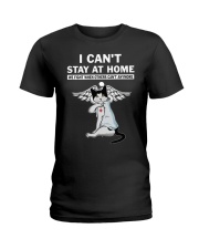 Cat I'Cant Stay Home Ladies T-Shirt thumbnail