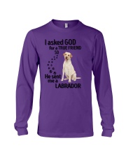 Labrador I Asked God Long Sleeve Tee tile