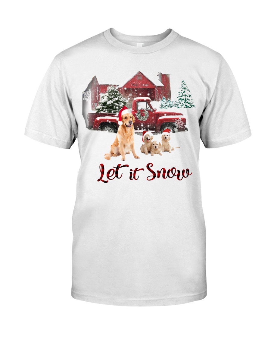 GOLDEN RETRIEVER LET IS SNOW Classic T-Shirt