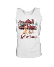 GOLDEN RETRIEVER LET IS SNOW Unisex Tank thumbnail