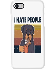 Rottweiler hate people Phone Case tile